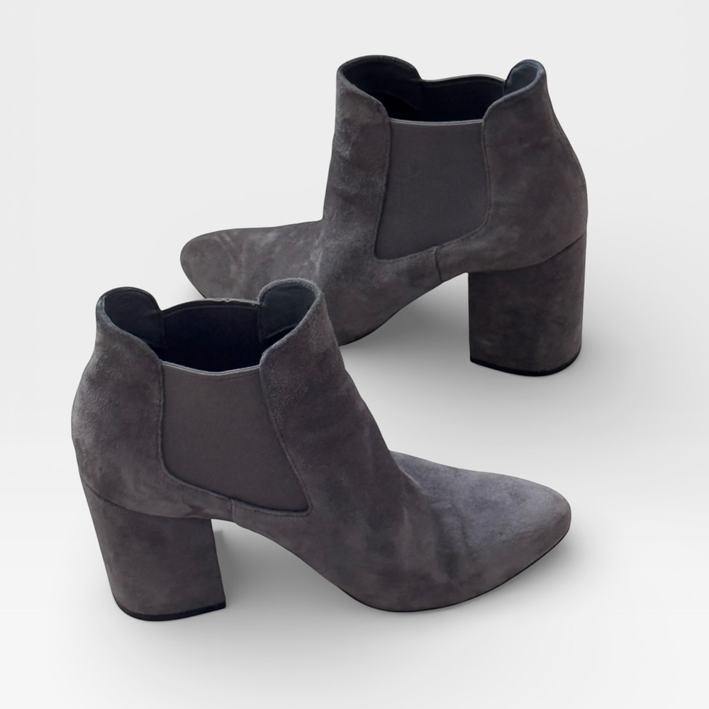 Cole Haan Signature Grand O โs Darkโ Gray Suede Boots Sz 8